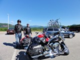 At the North Conway scenic overlook of Mt Washington