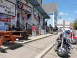 Lunch break at the famous Train Wreck store in N. Strafford NH