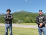 The boys with Mt Washington as the back drop