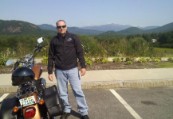 John with Mt Washington as backdrop