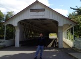 John at historic Ashuelot covered bridge