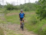 Tinker on his favorite ride - wet power lines