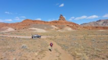 Nate as perspective for Mexican Hat