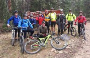 Crew ready to start the initial killer climb up to Burrow Pass