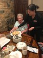 Nitzie's 80th in Cinci - The Cherry Pie arrives