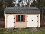 Shed roof and doors after