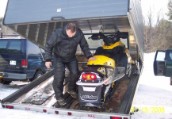 The SkiDoo loading and unloading process