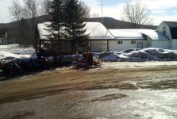 Unusual Event - an empty lot at the Northern Exposure Restaurant