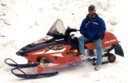 Bruce on his old 2003 Polaris 600XC