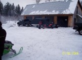 Gil and Bruce prep the sleds