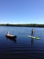 Mother and Son out for an aqua spin....