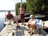 Dad Bruce and Mom enjoying the start of the day