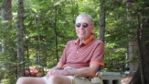 Dad enjoying the shade