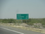 Sign for El Paso while in New Mexico